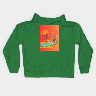 sun life summer time Kids Hoodie